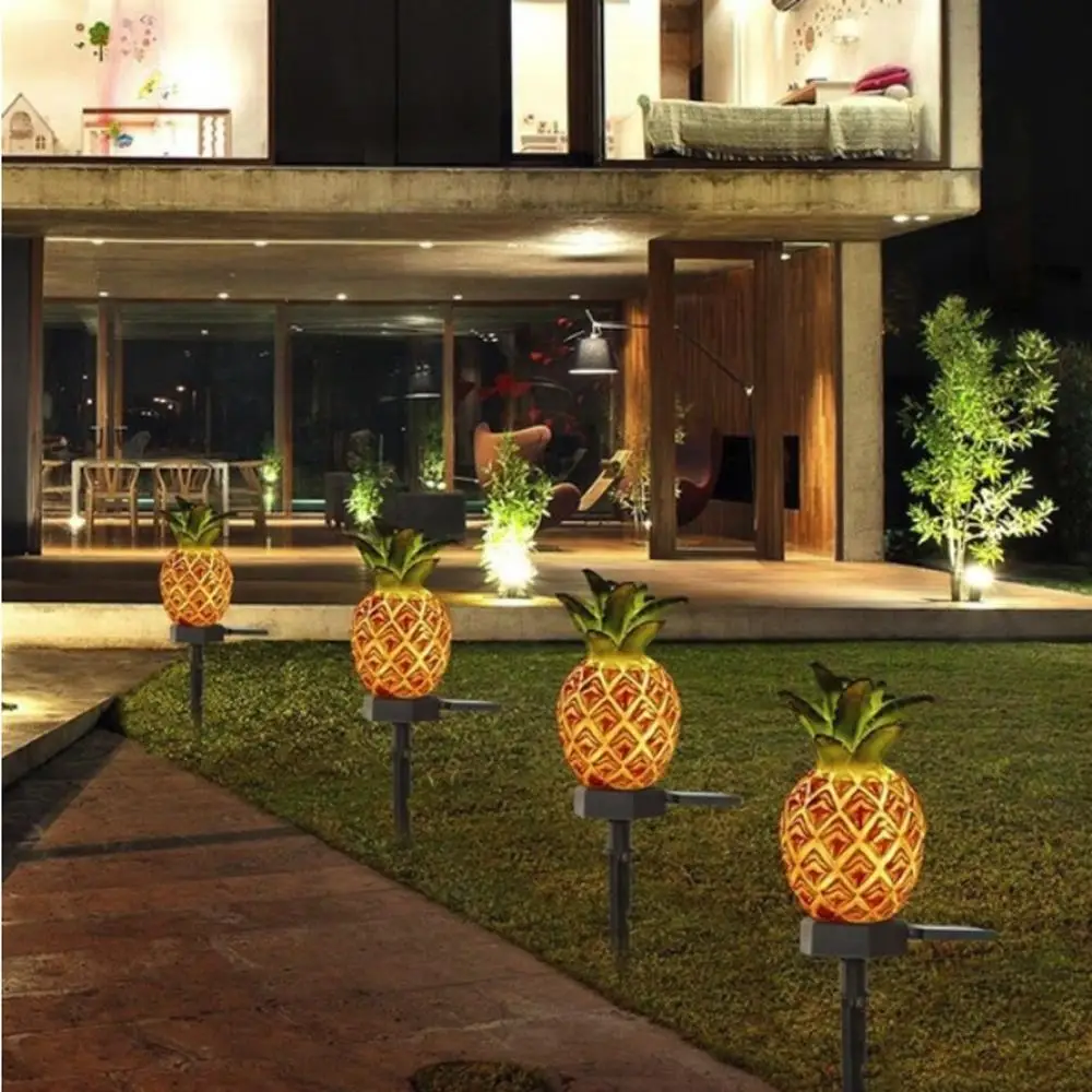 

Lawn Light Lawn Lamp Solar Pineapple / Cactus Ornament Fake Plant Waterproof Home Landscape Lights Eco-Friendly