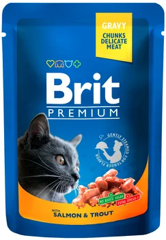 

BRIT BRIT PREMIUM CAT WITH SALMON & TROUT for adult cats with salmon and trout 100g