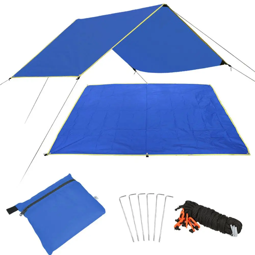 S code blue Тканевая палатка, прочная практичная, 4 цвета, 180 см, для путешествий, многофункциональная, на открытом воздухе, навес, коврик для кемпинга, коврик для пикника - Цвет: S code blue