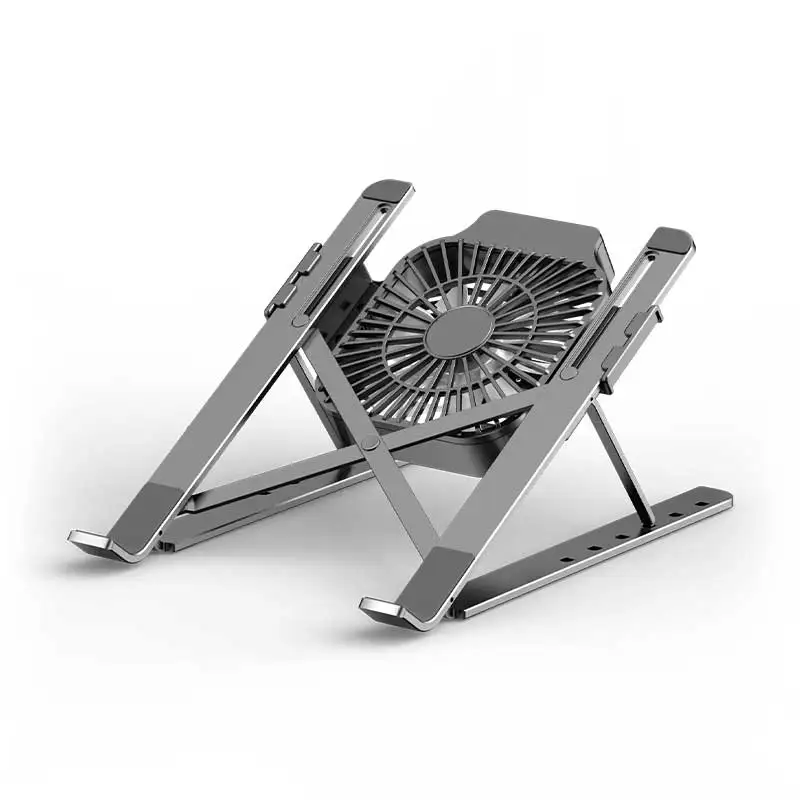 Laptop Stand for MacBook Air Pro Notebook Laptop Stand Bracket With Cooling Fan Foldable Aluminium Alloy for PC Notebook