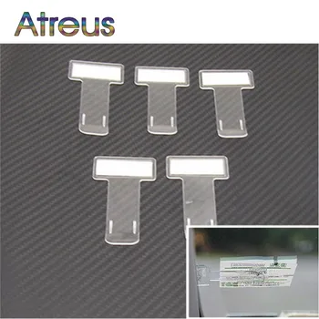 

Car Stickers Mini Transparent Ticket Folder for Honda Civic Accord CRV Fit Peugeot 307 206 308 407 508 208 406 2008 3008 2017