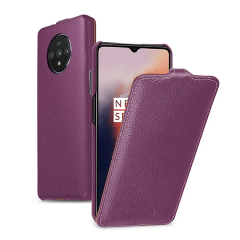 Деловой флип-чехол для телефона Oneplus 7T Pro из натуральной коровьей кожи, защитный чехол для Oneplus 7T 7TPro ручной работы, дизайнерская сумка