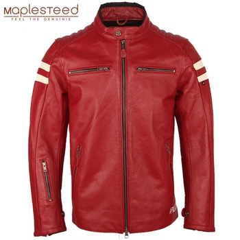 

Motorcycle Leather Jacket Men 100% Genuine Cowhide Leather Natrual Skin Coat Men Slim Fit Bomber Biker Leather Coat Autumn M218
