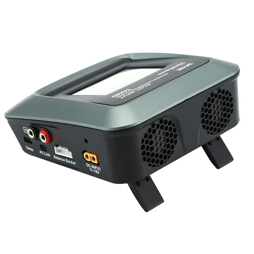 SkyRC T6X80 SK-100160-01 AC/DC Профессиональный 3.2in сенсорный ЖК-экран RC LiPo/LiFe/Lilon батарея баланс зарядное устройство Dis зарядное устройство