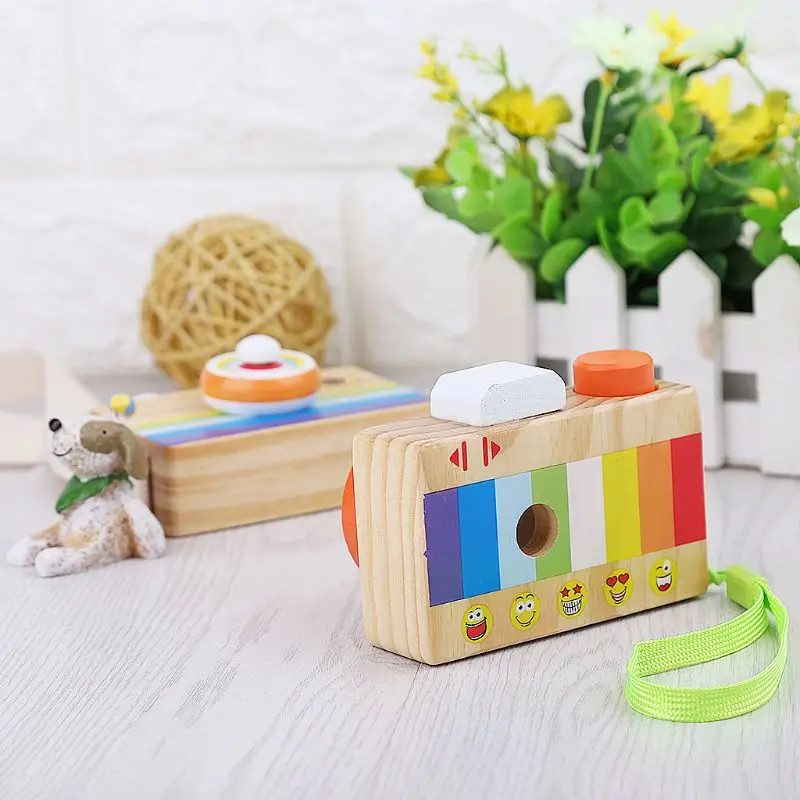 Деревянные мини-камеры игрушки-калейдоскопы детская комната висячие украшения игрушки