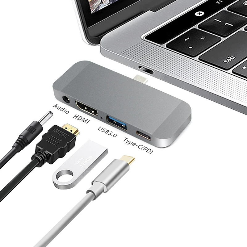 USB 3 1 to USB C PD Charging 4K HDMI USB 3 0 3 5mm Headphone Jack Charging 4K HDMI For Samsung Galaxy Note10 2019 iPad Pro