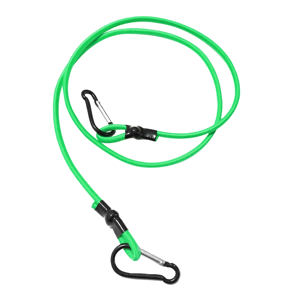3ft Elastic Kayak Canoe Tow Leash Tow Line Secure Lanyard With 2 Carabiners for Paddle Board Tow Leash Securing Lanyard