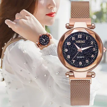 

2020 Sale On The Surface Of Quartz Watch Milan With Magnet For Strap Luminous Web Celebrity Watches Sell Like Hot Cakes