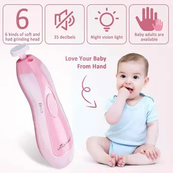 

Electric Baby Nail File Clippers Toes Fingernail Cutter Quiet Babies File Adult Nail For Kids Nails Care Trimmer Tool Manic N7E9