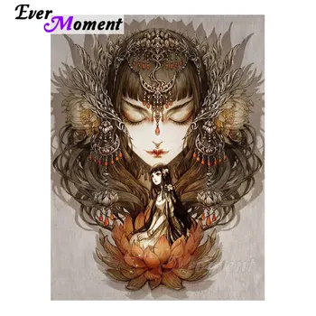 

Ever Moment Painting by Diamonds Portrait Crafts Art Kits Full Square Resin Drills DIY Leisure Time Hobby Room Decoration 4Y633