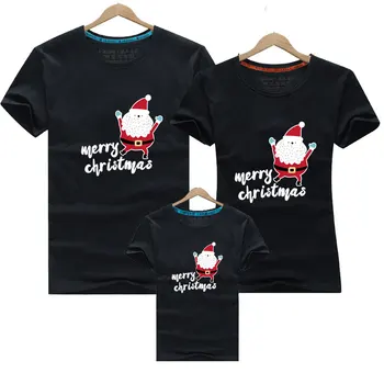 

2020 Christmas Family Look Snowman Deer Mommy and Me Clothes Matching Family Clothing Sets Mother Daughter Father Baby T-shirt