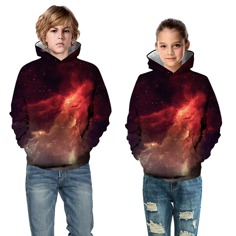 Лидер продаж модные толстовки для мальчиков и девочек детские с рисунком топы