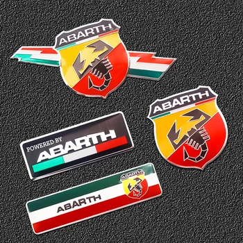 

1PCS Car Styling 3D Metal Italy Abarth Scorpion Adhesive Badge Emblem Decal Sticker For Abarth Punto 124 125 500 Fiat Viaggio