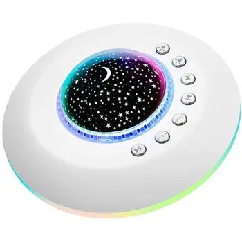

White Noise Machine Baby Sleeping Nature Sound Therapy Star Projector Night Light USB Powered for Kids