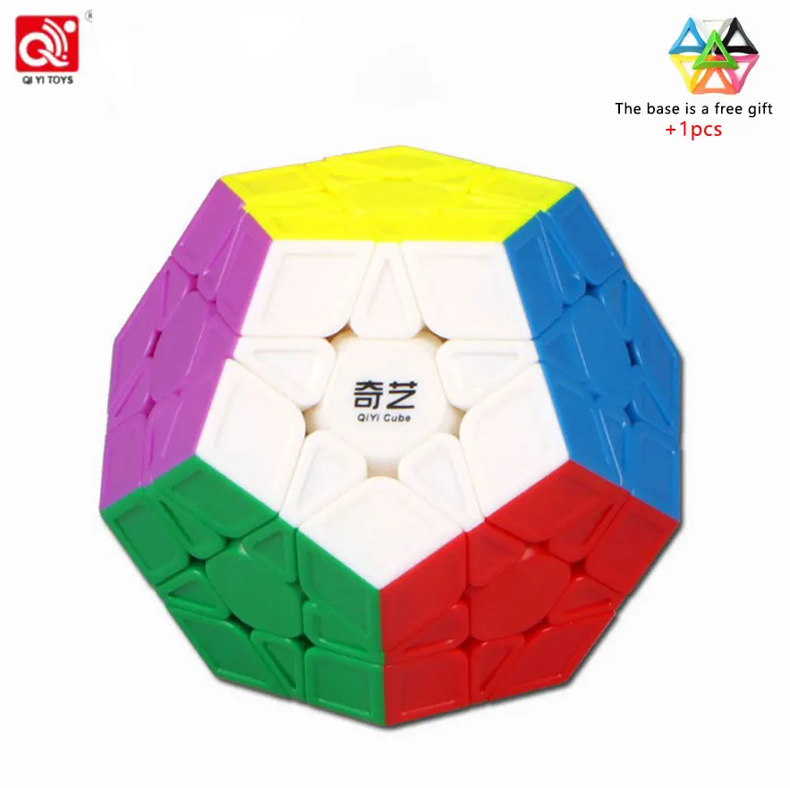 QIYI 3X3 Megaminxeds, магический куб, черный, без наклеек, скорость, профессиональная, 12 Сторон, головоломка, Cubo Magico, развивающие игрушки для детей - Цвет: 3