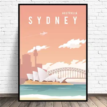 

Sydney Australia Travel Art Canvas Poster Prints Home Wall Decor Painting