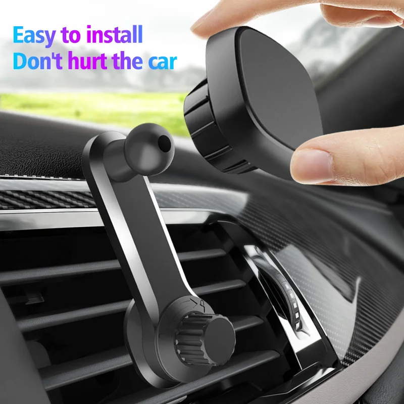flexible phone holder Universal Car Air Vent Clip Upgrade 17mm Ball Head for Magnetic Car Phone Holder Gravity Support Stand Mount Car Charger Bracket wireless charging stand for iphone and apple watch