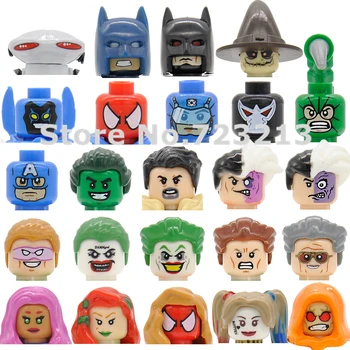 

POGO Single Comics Figure Head Face Cartoon Movie Building Blocks Model Bricks Toys for Children Boy Girl