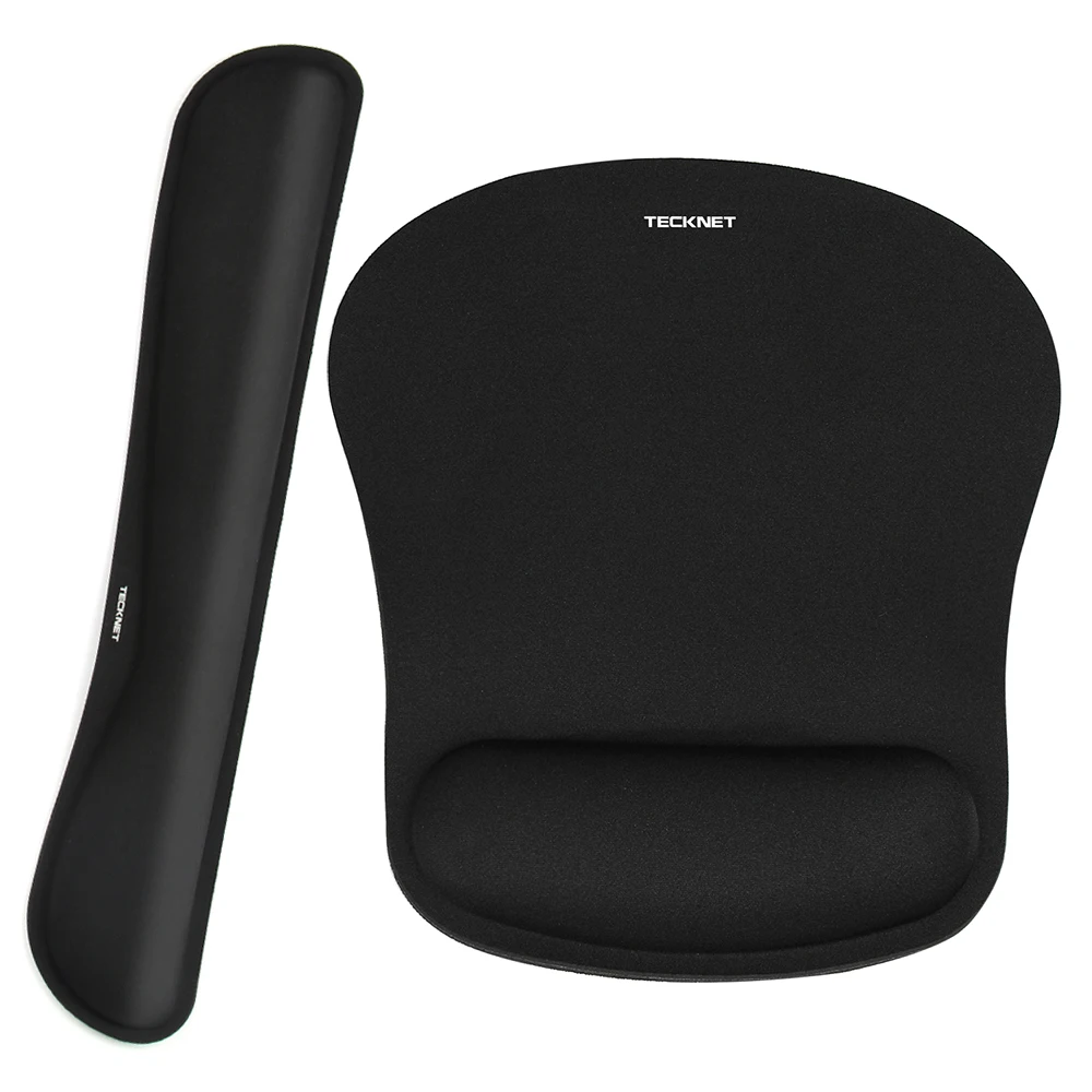Keyboard pad set TeckNet клавиатура подставка для запястья коврик для мыши эргономичный коврик для запястья поддержка пены памяти Комфортный коврик для мыши для офиса компьютера ноутбука - Цвет: Keyboard pad set