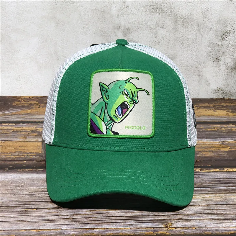 PICCOLO casquette dragon ball бренд dragon ball Z FRIEZA Кепка Snapback Дальнобойщик папа шляпа мультфильм аниме ролевая Кепка Snapback хип-хоп кепка s - Цвет: PICCOLO