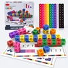 Montessori Math Toys 10 Colors Rainbow Link Cubes Snap Blocks Stacking Game Educational Learning Toys For Children Diy 3D Puzzle 2