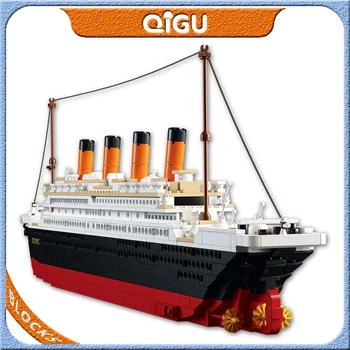 

Model Building Blocks Kits Technic City Titanic RMS Cruise Ship 3D Blocks Educational Model Building Toys Hobbies for Children
