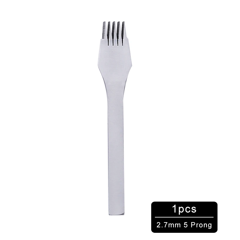 1Pcs 2.7mm5Prong MIUSIE 1 шт. 3,38/3,85/3,0/2,7 мм французский Стиль кожи ремесла дыроколы шить Перфоратор Инструмент Craft одноножевая бумагорезальная машина - Цвет: 1Pcs 2.7mm5Prong