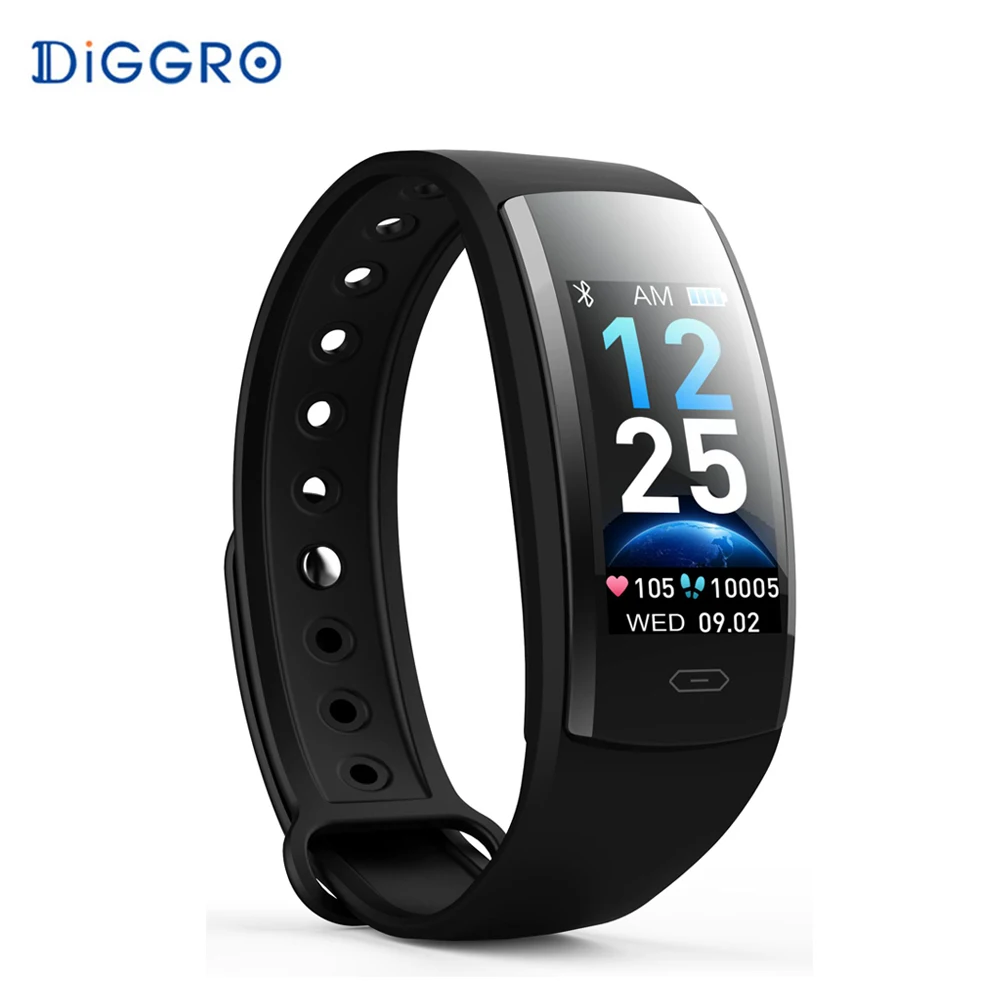 QS90 плюс красочный экран Smartband Спорт фитнес-трекер Водонепроницаемый Монитор