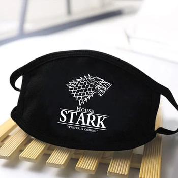 

Game Of Thrones House Stark Print Masks Dragon Ball Turtle Fairy Anti Dust Breathable Protective Dustproof Mouth Muffle Masks
