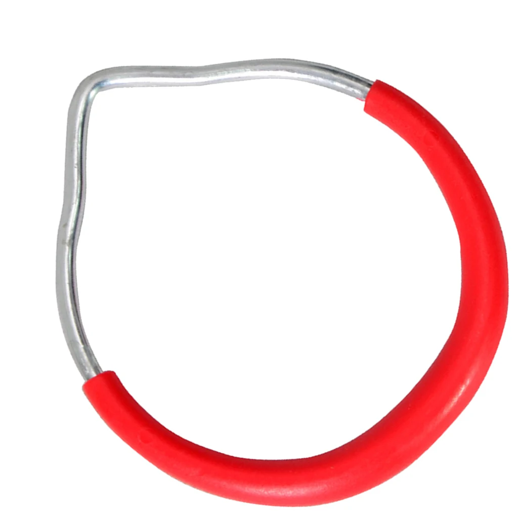 Kids Gym Playground Heavy-Duty Trapeze Swing Accessories Swing Rings Red