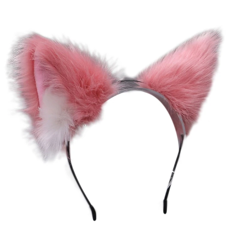 

Women Realistic Furry Animal Ears Headband Lolita Kawaii Anime Cosplay Hair Hoop