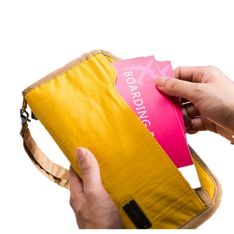 

Export Travel Passport Bag Waterproof Multi-functional Ticket Holder Mid-length Documents Storgage Bag Passport Holder Document
