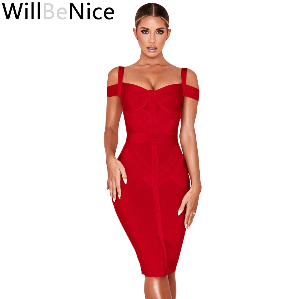 Willbenice, сексуальное Бандажное платье винно-красного цвета,, с открытыми плечами, облегающее, в полоску, с v-образным вырезом, Бандажное, вечерние, для ночного клуба, женское, Китай