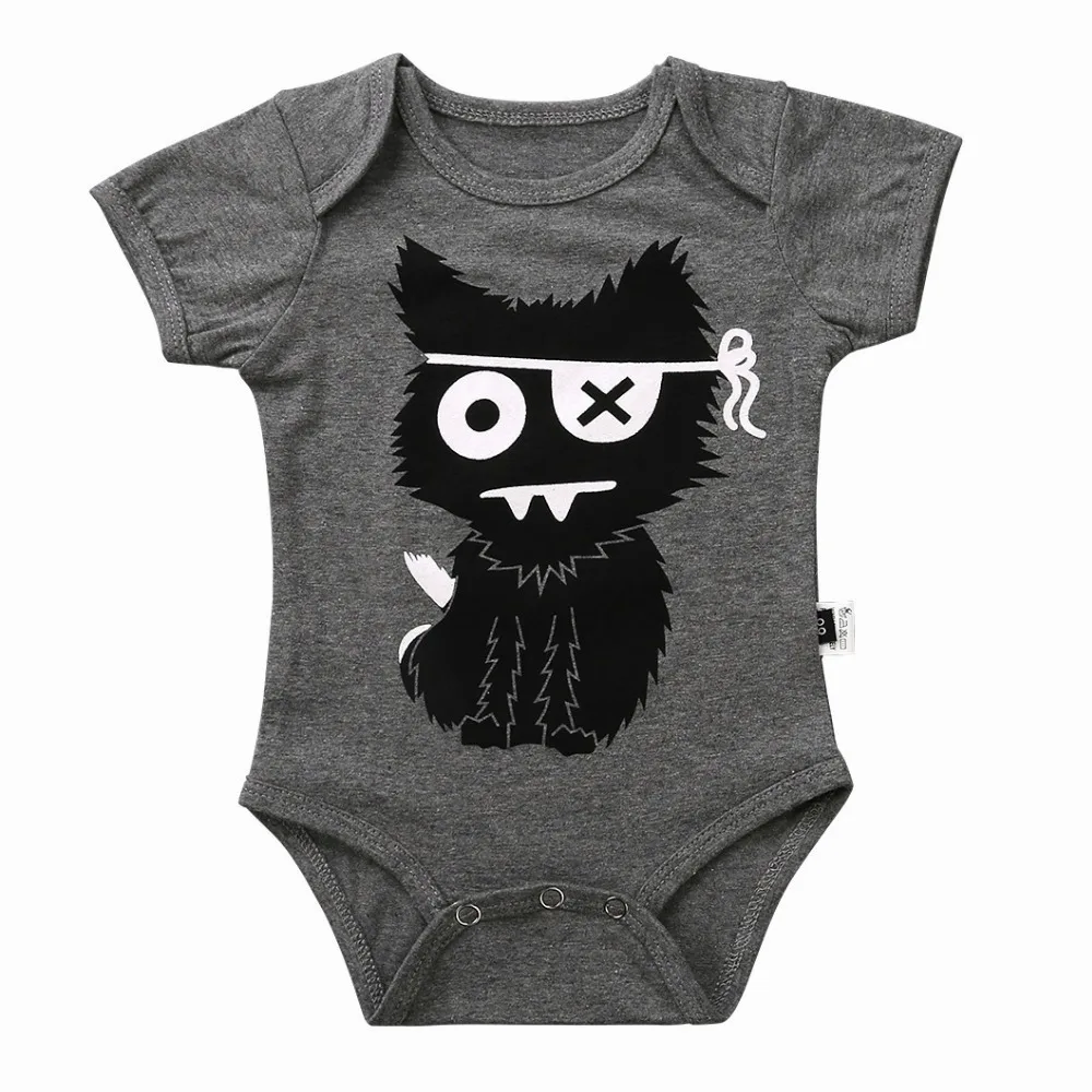 summer short sleeved cotton newborn rompers baby boys girls jumpsuit (6)