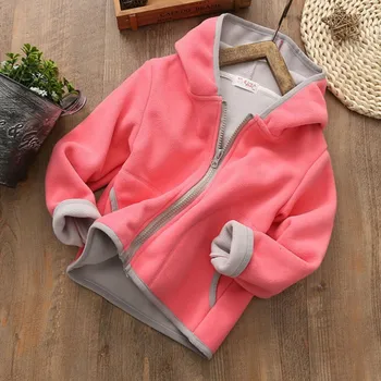 

Spring Baby Clothes Kids Girl Boy Outerwear Letter Print Long Sleeve 2-10T Plus Velvet Hoodie Zipper Sweatshirt Kids Tops