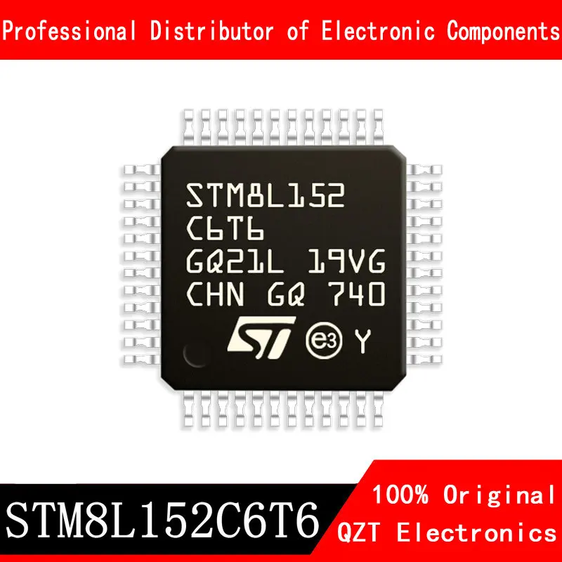 5pcs/lot new original STM8L152C6T6 STM8L152 LQFP-48 microcontroller MCU