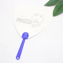 5 шт. DIY бумажный вентилятор белый инструмент для рисования художественная живопись прочный для детей XOA