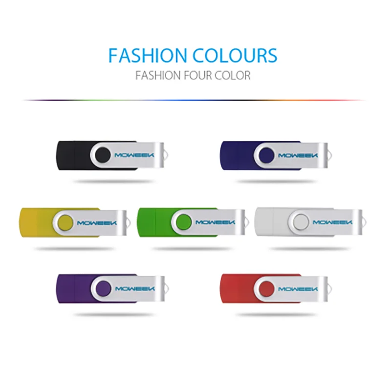 Moweek модный OTG USB крутой флеш-накопитель 64 ГБ USB 2,0 флеш-накопитель transcend 32 ГБ 16 ГБ 8 ГБ 4 ГБ Флешка карта памяти металлическая U