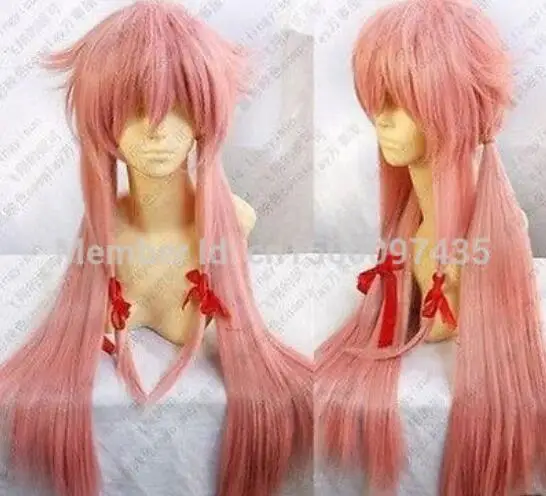 Парик Горячая! дневник будущего Mirai Nikki с Юно гасай косплей парик