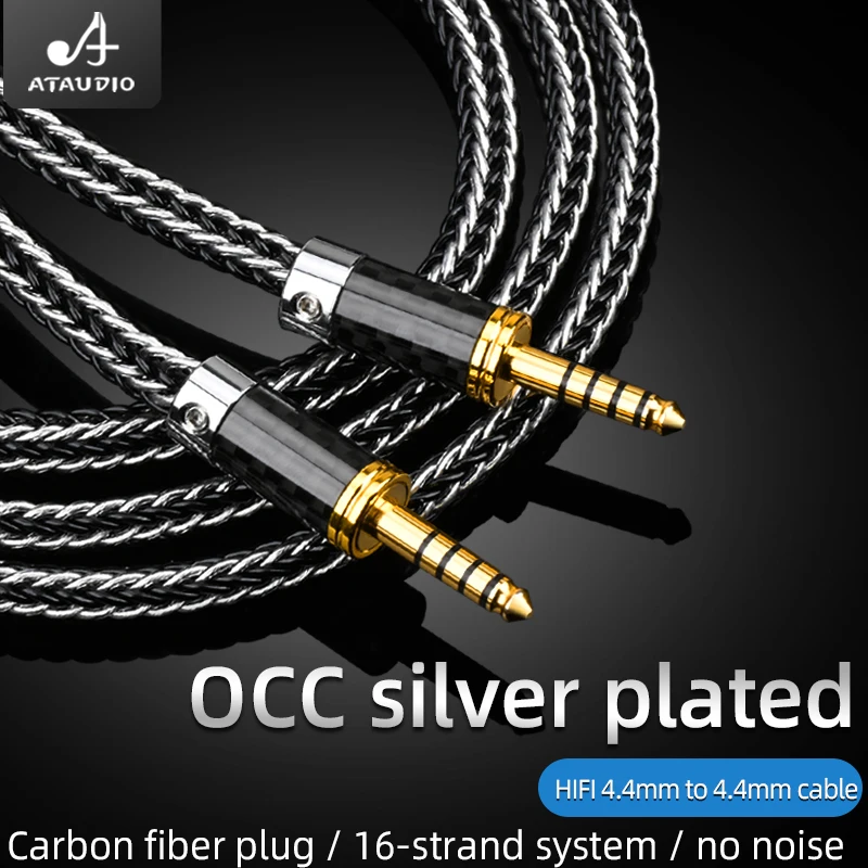 Ataudio-cabo de Áudio Hifi Banhado a Prata 4.4 mm a 4.4 mm Hifi Occ 4.4 mm - Image 6