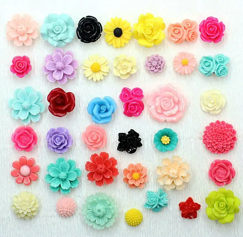 100pcs Flower Thumbtacks, Eclectic Mix Wild Flower Pushpin, Large Variety Floral Push Pin Pretty Pushpins, Cute Flower Tack 50pcs flower upholstery nail jewelry chest wine box case furniture sofa door decor tack stud pushpin hobnail large head doornail