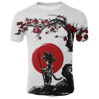 

2020 New Men's T-Shirt Summer Dragon Ball Goku 3d Printing Boy Girl Fashion T-Shirt Anime Tops
