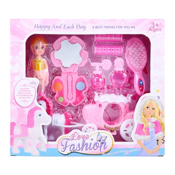 

1 Set/7pcs Toys Adorable Beautiful Exquisite Play Toys Cosmetics Toy Beauty Toy Makeup Toy for Kids Baby Girls