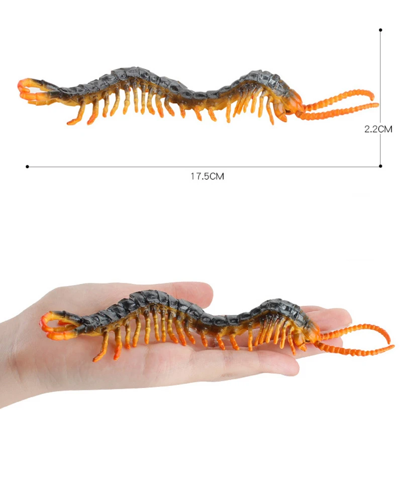 

1pc 17.5cm Centipede Tricky Prank Scary insect Toys gifts for Children