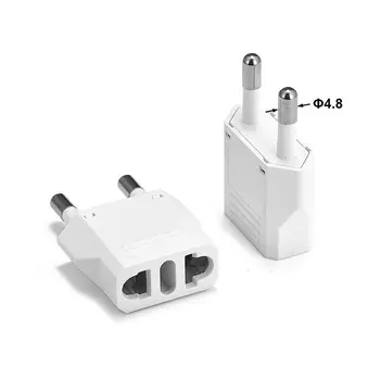 

10pcs Charging Converter US To EU Plug Adapter Socket American To Euro Travel Power Adapter 6A AC Electrical Plug Charge Outlets