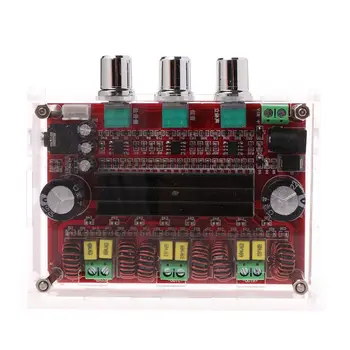 

TPA3116 D2 12-24V 50Wx2+100W 2.1 Subwoofer Power Channel Digital Audio Amplifier Board with Acrylic Shell 746D