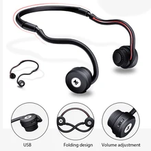 Популярные костной проводимости Bluetooth гарнитура Мода Спорт на открытом воздухе беспроводные умные наушники для iphone Android