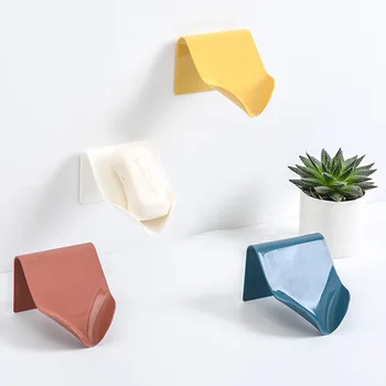 

NEW Soap Holder Bathroom Shower Soap Dish Shower Plates Soap Storage Box with Drain Wall Shelf Plastic Bath Tray