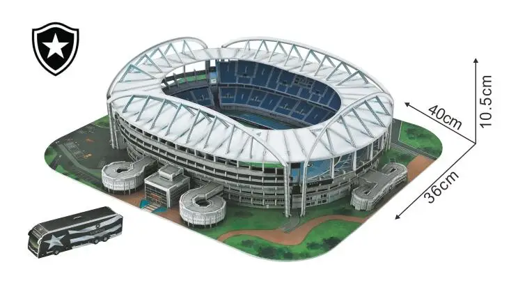 Estadio стадион Рио Бразилия Футбол 3D Бумага DIY головоломки 3412 модель Обучающие комплекты игрушек дети мальчик подарок игрушка