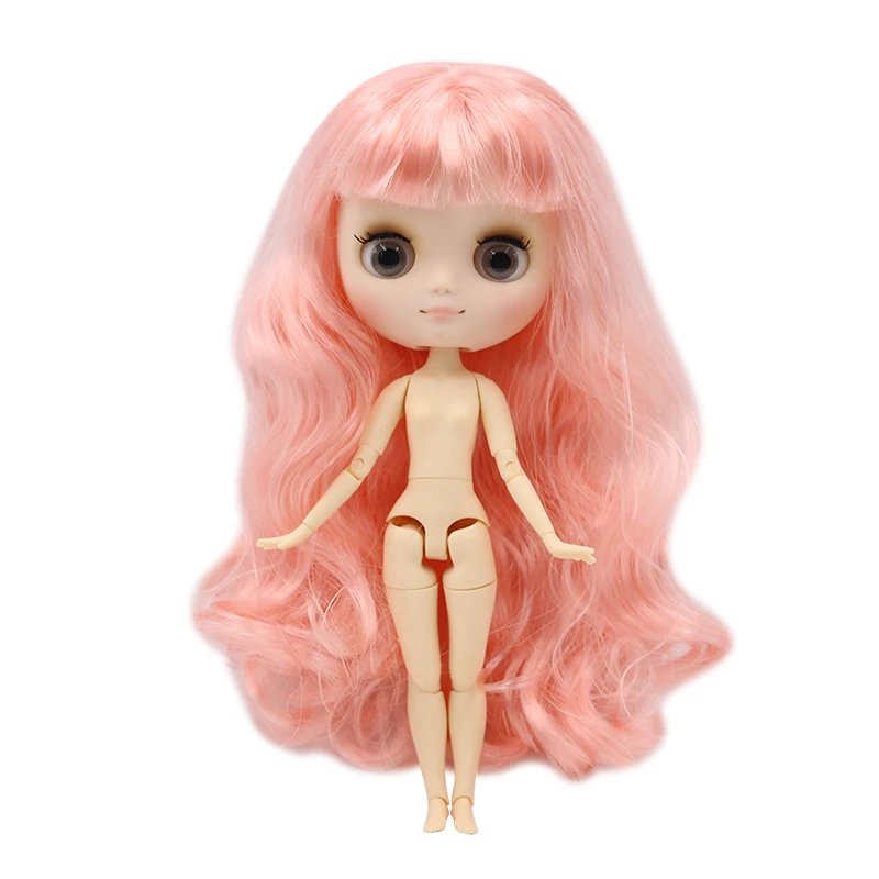 Средний Blyth 1/8 кукла, матовое/гладкое лицо, 20 Объединенный корпус, короткие/длинные волосы, кудрявые/прямые волосы, 20 см Обнаженная кукла